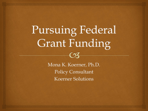 W24 Pursuing Federal Grant Funding