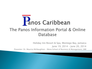 The Panos Information Portal & Online Database