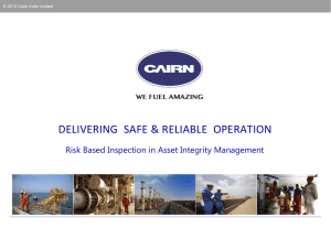 Risk Based Inspection in Asset Integrity Management