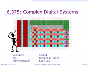 MIT 6.375 Lecture 01 - Computation Structures Group