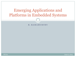Emerging Applications in Embedded Systems