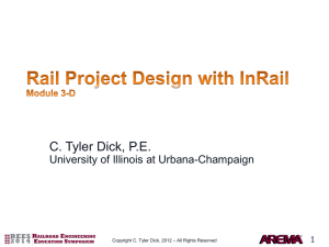 REES 2014- Introduction to Rail Software, InRail and RTC