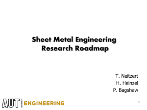 Trends in Sheet Metal Engineering cont.