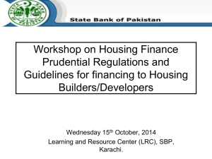 Guidelines on Financing to Housing Builders Developers