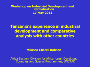 Dar Course on Industrial Development