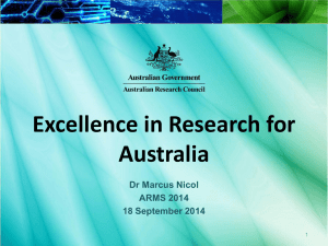 PowerPoint - Australian Research Council