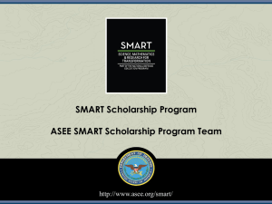 (SMART) Scholarship Program and Tips for
