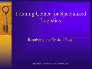 Training Center for Specialized Logistics