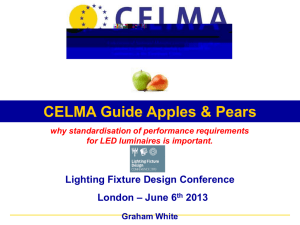 Lumen Maintenance Claims - Lighting Fixture Design