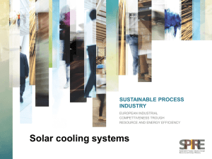 Solar cooling systems