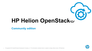 HP OpenStack Community Edition