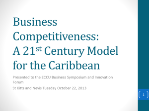 Business Competitiveness: A 21st Century model for the Caribbean