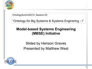 Model-based Systems Engineering