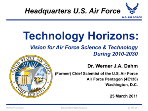 Future Science and Technology Needs of the Air Force, Dr