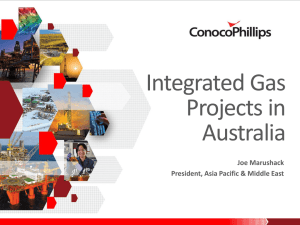 Integrated Gas Projects in Australia