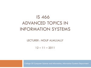 Lecture11-IS466