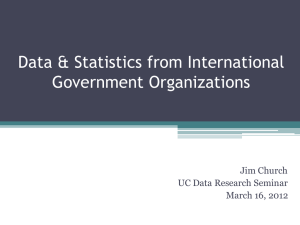 Data & Statistics from International Government