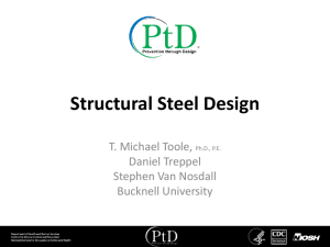 Structural Steel Design - Prevention through Design