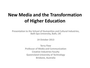 New Media and the Transformation of Higher Education
