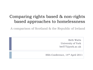 Comparing rights based and non rights