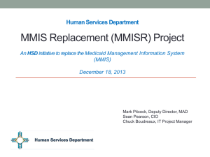 MMIS - New Mexico Department of Information Technology