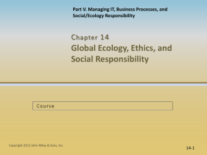 14.2 IT Ethical Issues and Responsibility