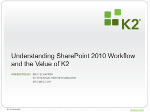 How to K2 – SharePoint 2010 Workflow