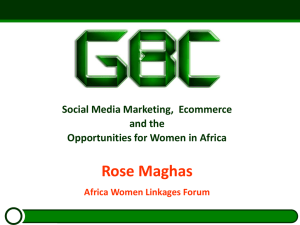 Social Media Marketing, Ecommerce and the Opportunities for Africa