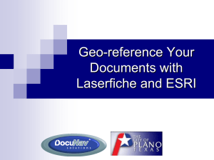 Georeference Your Documents with Lasefiche and ESR