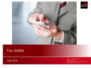 GSMA and Digital Commerce Overview