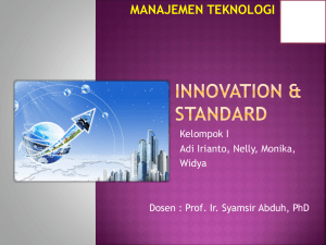 Innovation & Standard-Case Study