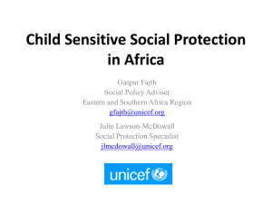 Child Sensitive Social Protection in Africa