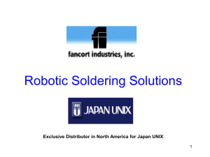 Robotic Soldering Systems