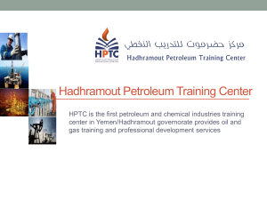 Hadhramout Petroleum Training Center 2015