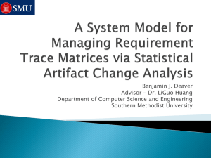 A System Model for Managing Requirement Trace Matrices via