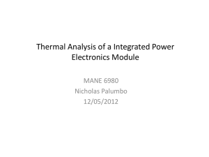 Thermal Analysis of a Integrated Power Electronics Module