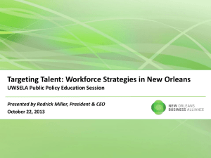 Targeting Talent Workforce Strategies in New Orleans