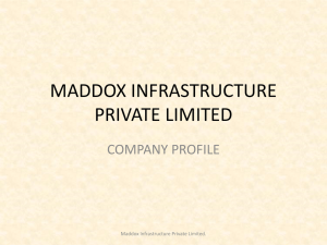 MADDOX INFRASTRUCTURE PRIVATE LIMITED