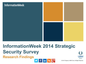 InformationWeek 2014 Strategic Security Survey