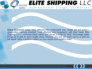 PPT Format - Elite Shipping