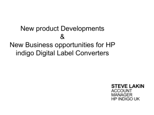 New product Developments & New Business opportunities for HP