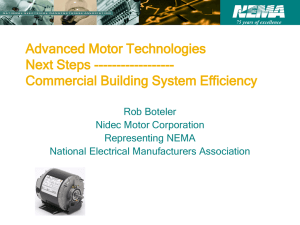 Advanced Motor Technologies Offer Significant Energy Savings