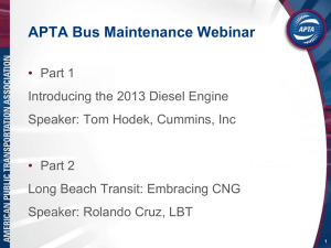 2013 APTA First bus maintenance webinar