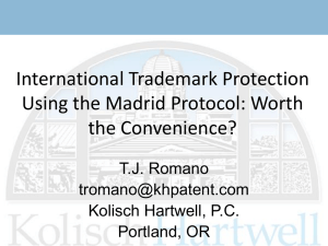 International Trademark Protection Using the Madrid Protocol: Worth