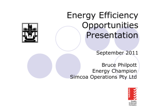 PPT 2.6MB - Energy Efficiency Opportunities