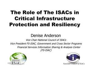 ISACs - International Cyber Center