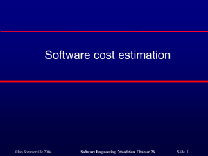 Software cost estimation(power point)