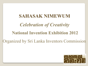 dasis awards - Sri Lanka Inventors Commission