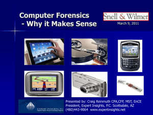 Expert Insights, Computer Forensics