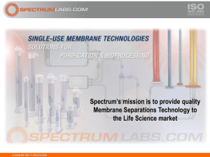 Spectrum`s mission is to provide quality Membrane Separations